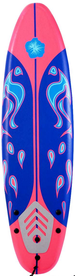 surfboard bar top pink & white